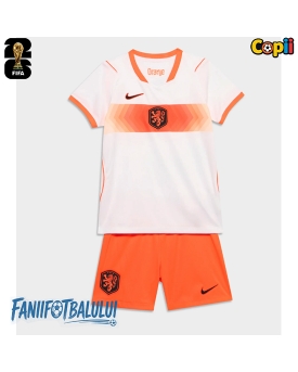 Țările de Jos Echipament de Fotbal Replică Mondial 2026 Copii Deplasare (+ Șorturi)